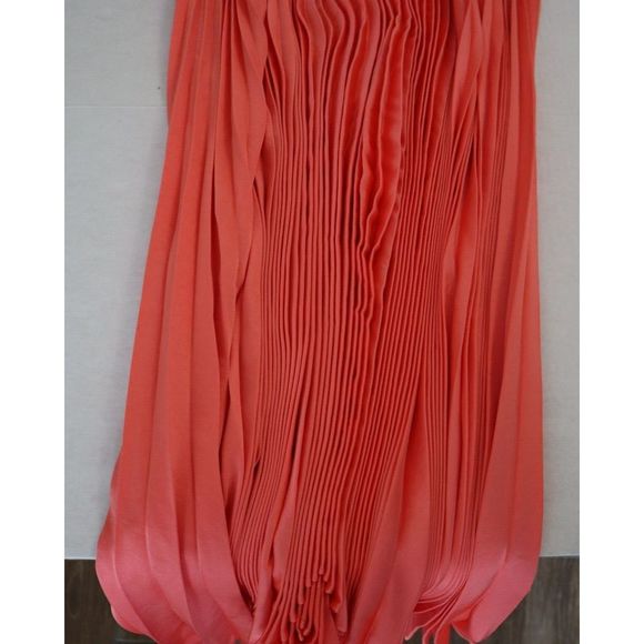 A.L.C 6DRES00832 Women's Sz 12 Malliot/Coral Renzo Pleated Blouson Dress - Picture 11 of 14